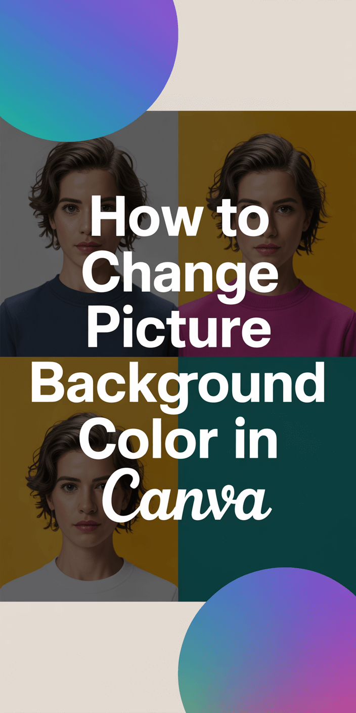 How to Change Picture Background Color in Canva (Easy Beginner Tutorial)