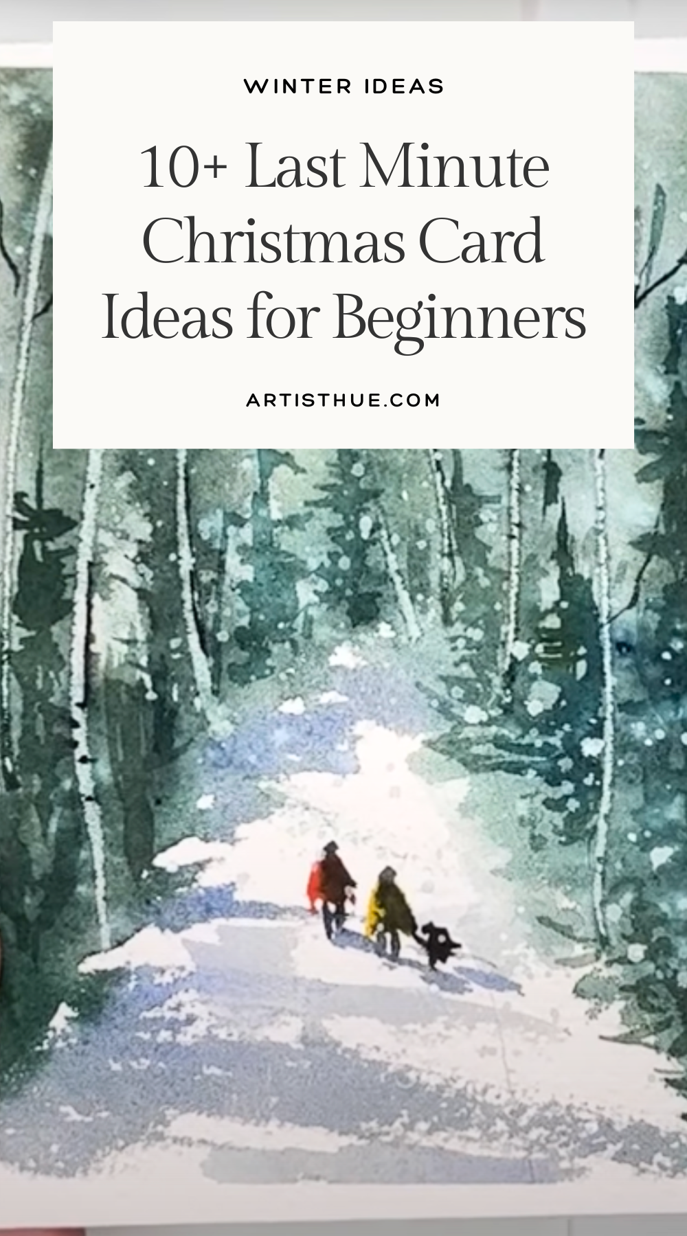 10+ Fabulous Handmade Watercolor Christmas Card Ideas