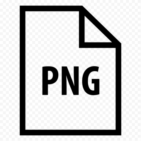 PNG File Black Outline Icon