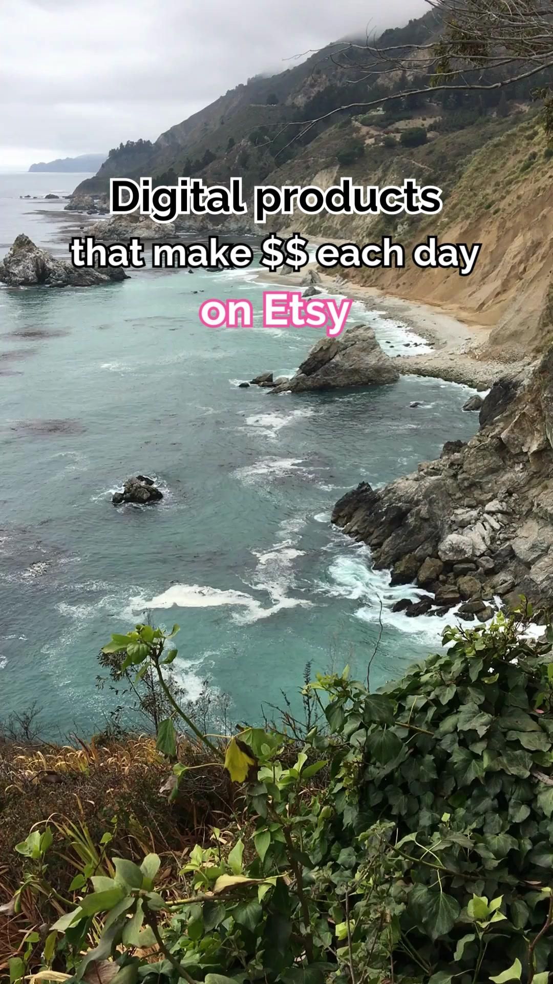 Digital products that make money each day on Etsy