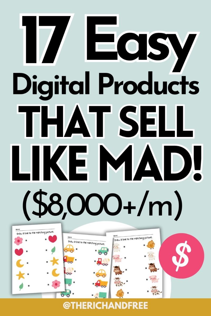 17 Super Easy Digital Products to Sell Online to Make Money! [Digital Products for Passive Income]