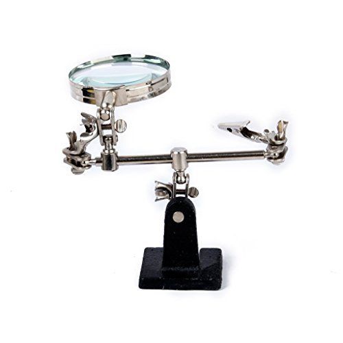 HKWX Helping Hand with Magnifier Helping Tool Kit for Watch Repair Jewelry Repair