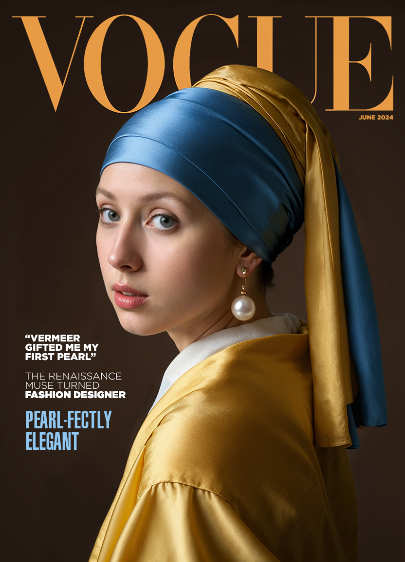 AI Vogue Cover  – Girl With A Pearl Earring