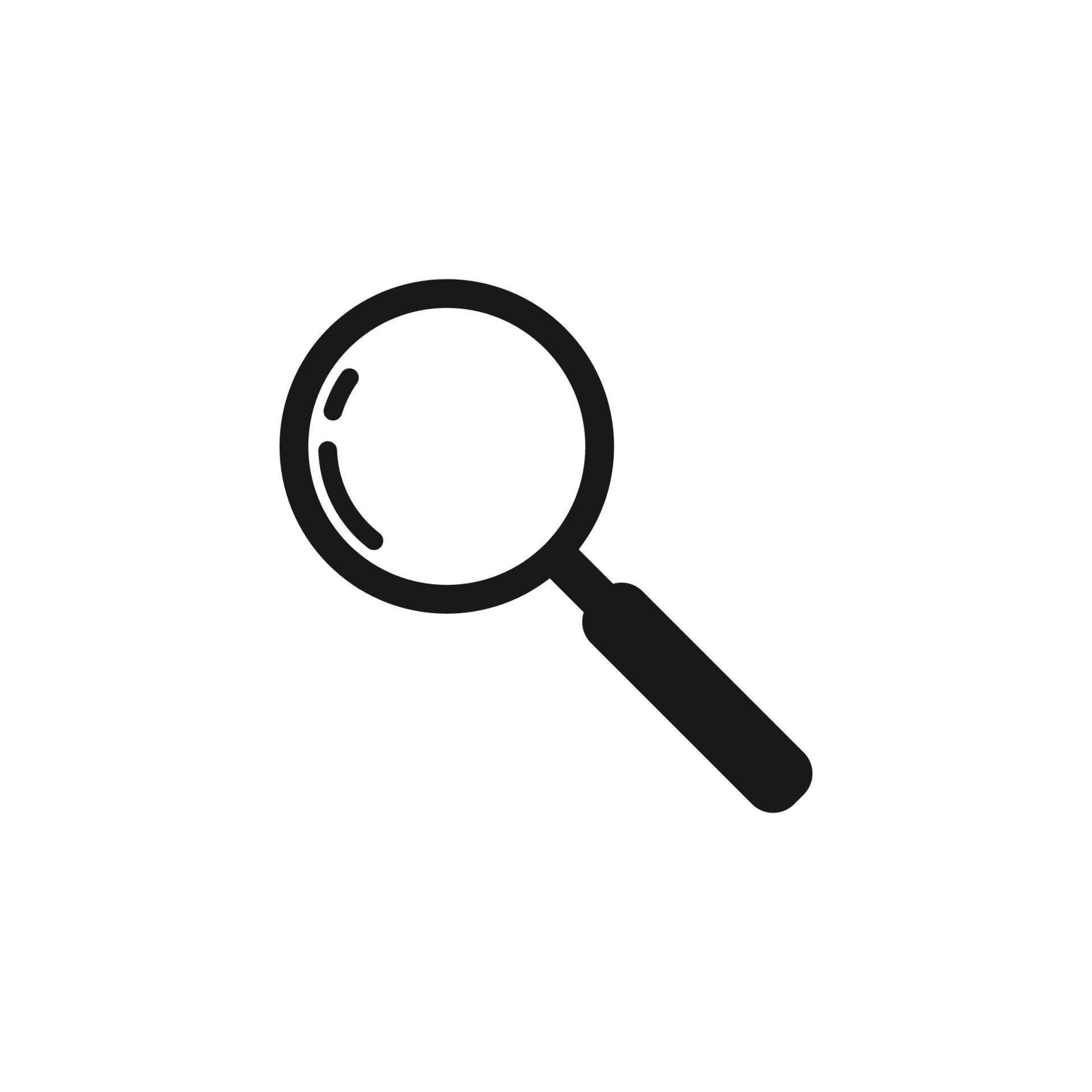Download magnifying glass icon design template vector for free