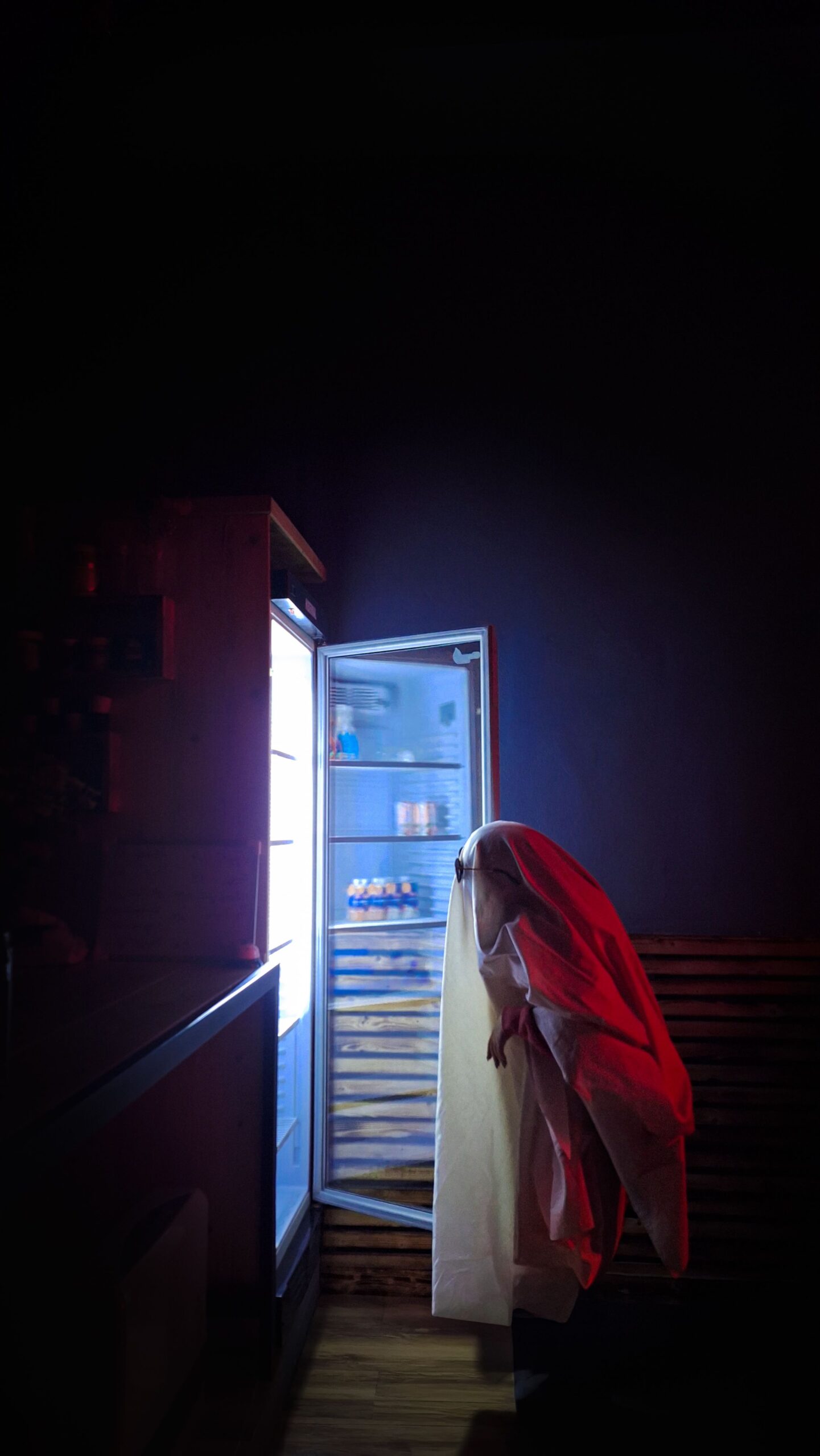 The Midnight Ghost – Blue and Red Cinematic Lighting