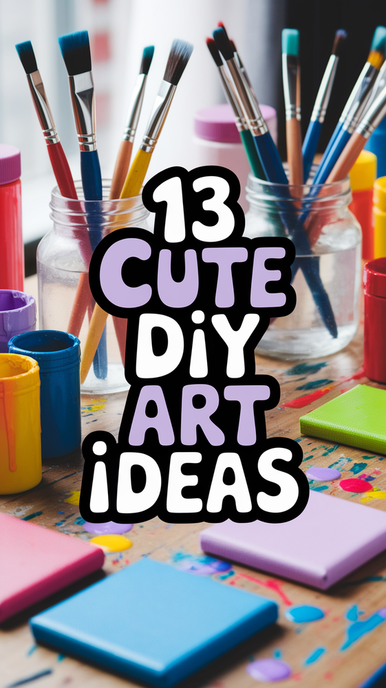 Paint Lovely DIY Art In 13 Cute Ways