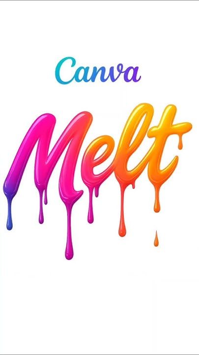 How to Make Dripping Text in Canva with AI #canva