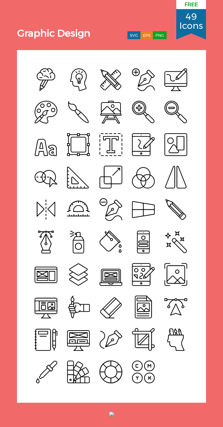 Free Graphic Design Icon Pack – 50 Free Download Design & Development Icons | IconScout