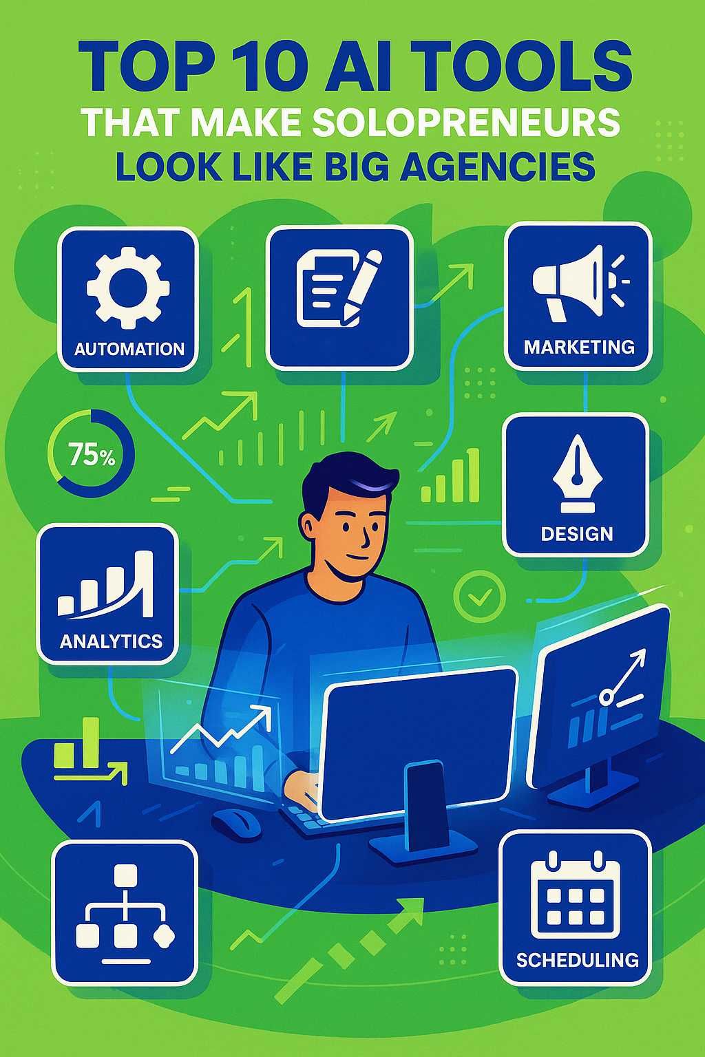 Top 10 AI Tools That Make Solo Entrepreneurs Look Like Big Agencies 💼🤖