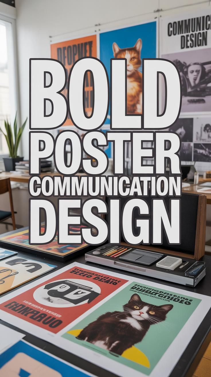 Bold Communication Design Poster Concepts