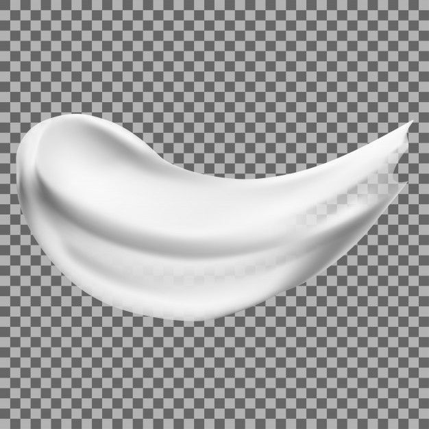 Cream smear, cosmetic lotion drop isolated, skin | Premium Vector