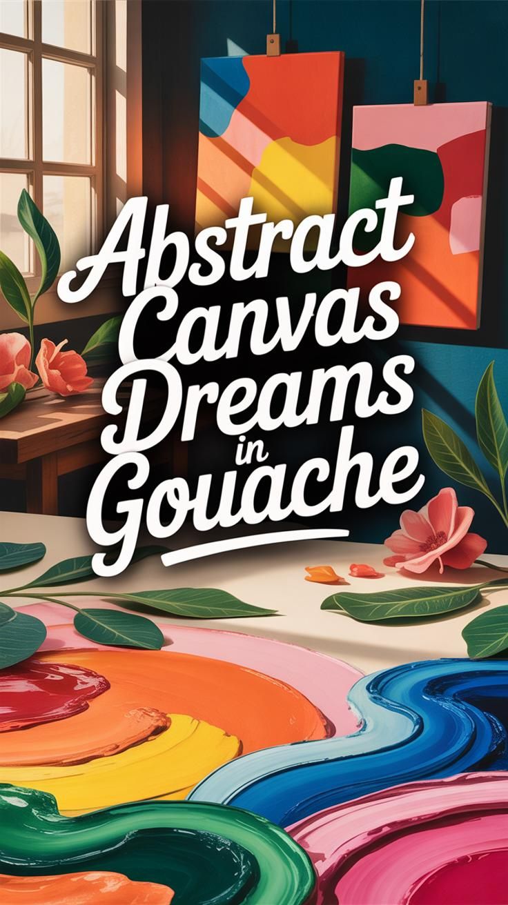 Innovative Abstract Canvas Ideas With Gouache Art