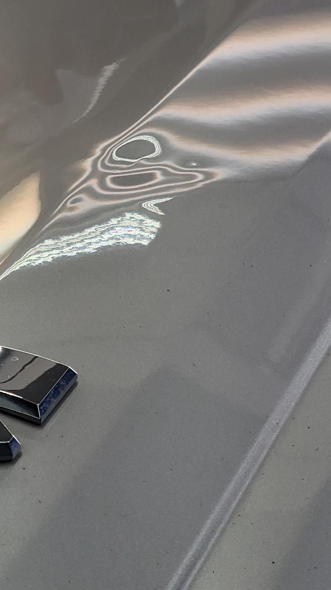 time-lapse of a paintless dent repair