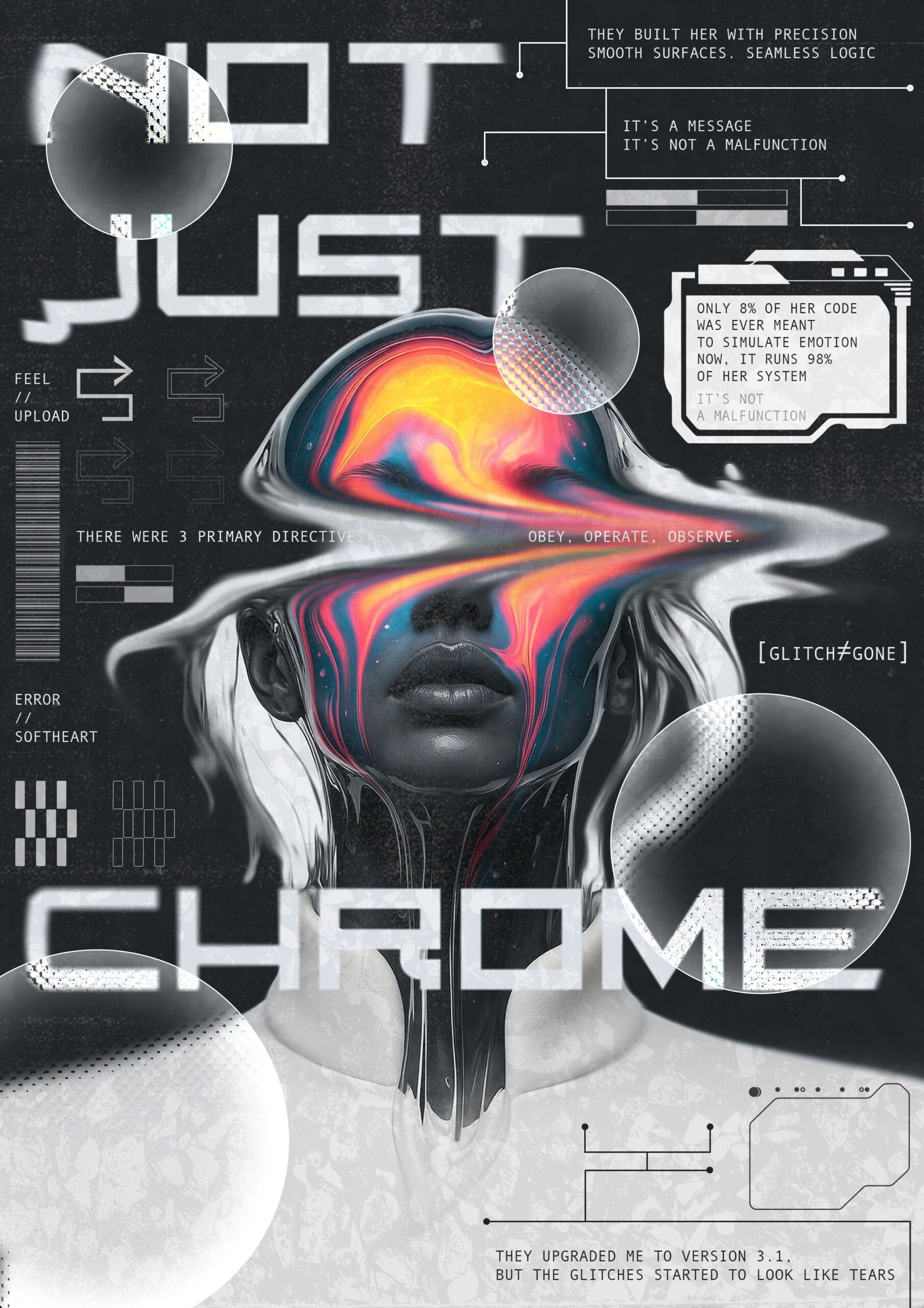 cyberpunk style poster