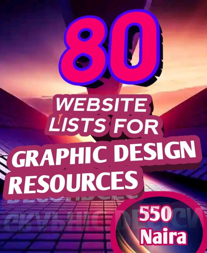 Buy 80 LIST OF GRAPHIC WEBSITE RESOURCES by Dotman on Selar