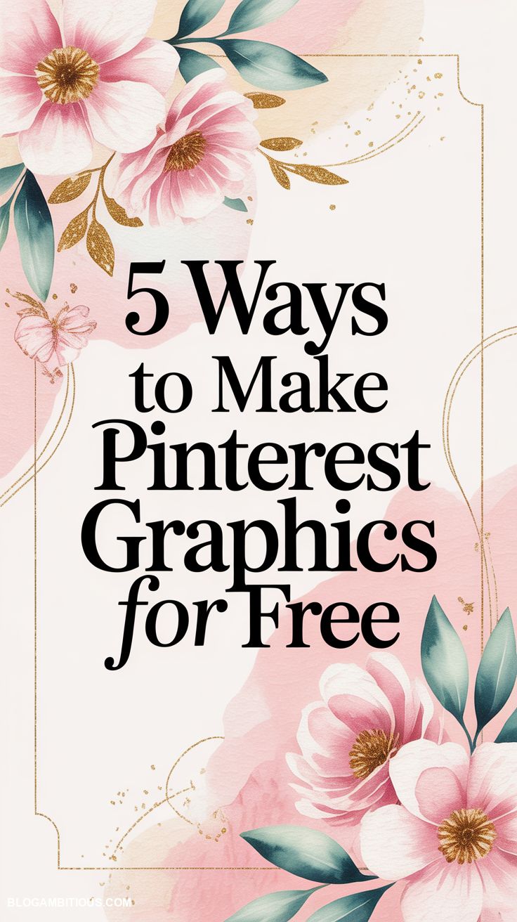 5 Ways to Make Pinterest Graphics for Free
