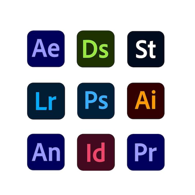 Adobe software icon | Premium Vector