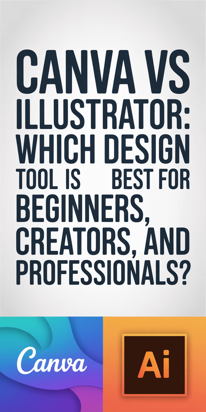 Canva vs Illustrator: Which Design Tool Is Best for Beginners, Creators, and Professionals?