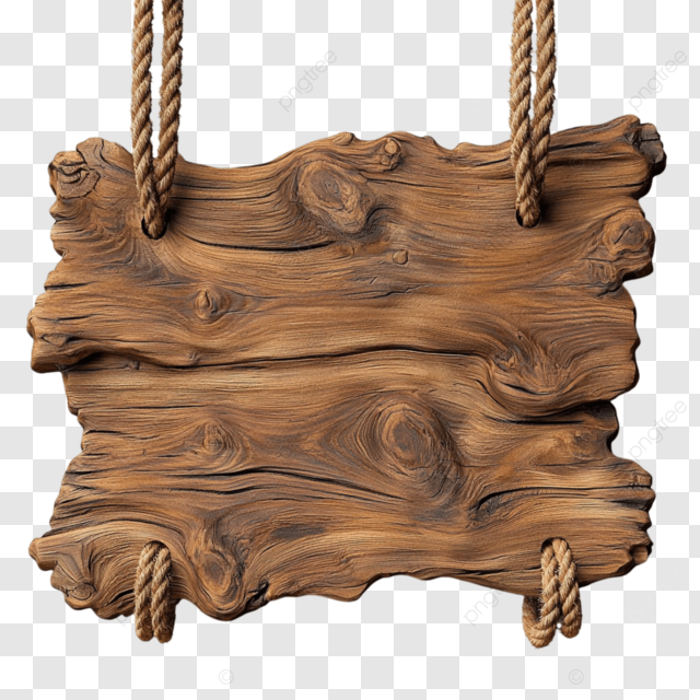 Hanging Wooden Signboard With A Rough Textured Surface Looks Rustic And Natural, Hanging, Wooden, Signboard PNG Transparent Image and Clipart for Free Download
