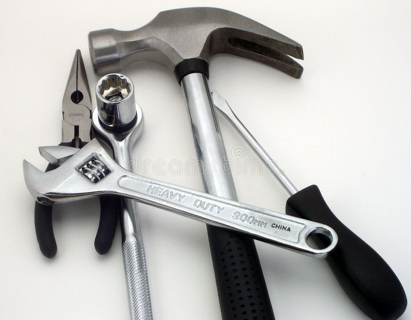 Tools stock photo. Image of pliers, wrench, driver, hammer – 1015346