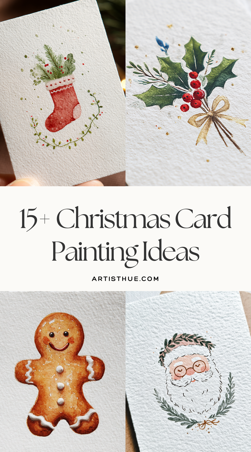 15+ Christmas Card Ideas in Watercolor You Must See