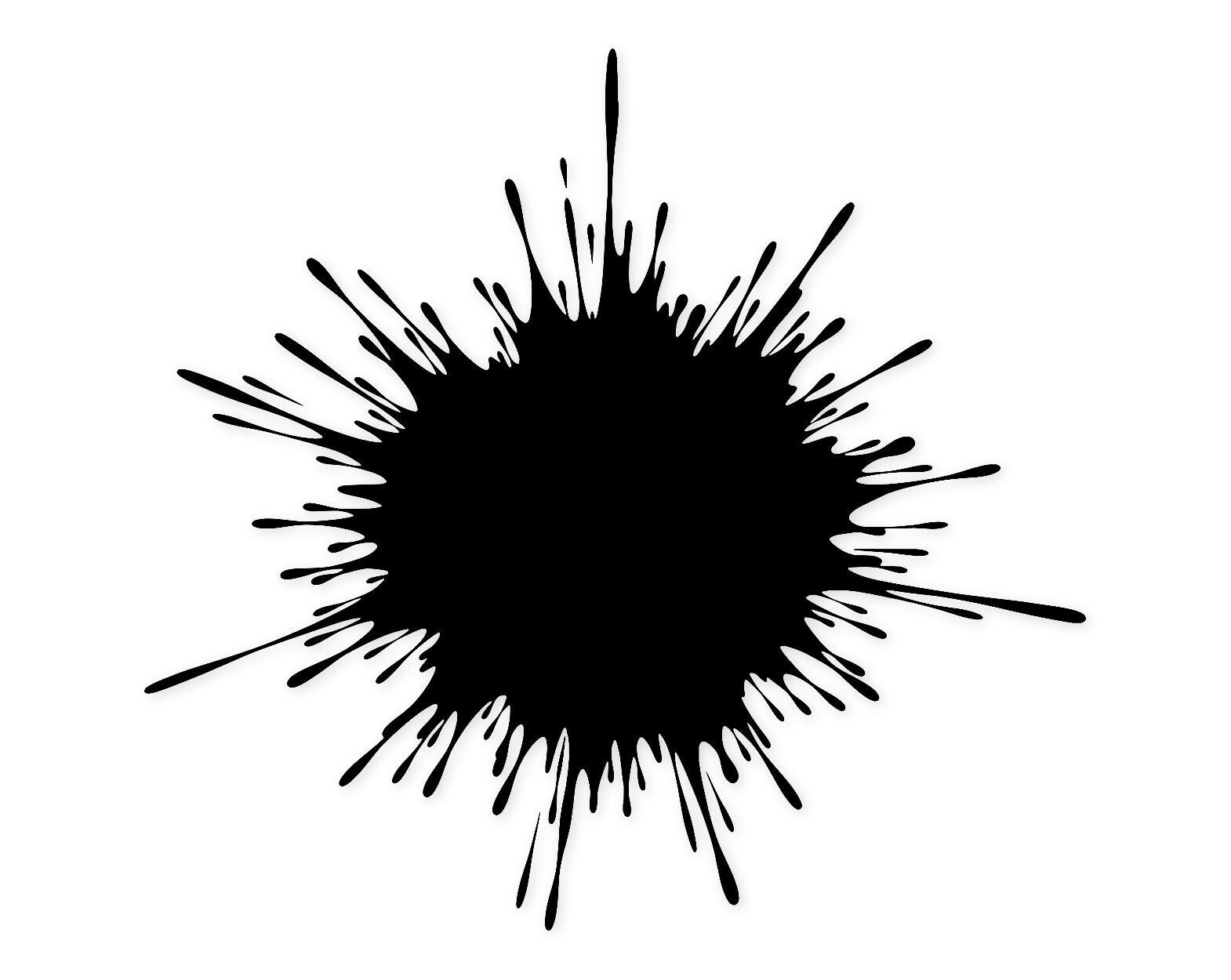 Peinture abstraite Splash Png : fichier de coupe moderne audacieux pour l’artisanat