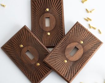 Retro Oval Light Switch Plate Cover – Multiple Options – Etsy