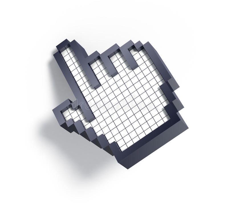 3d hand cursor stock illustration. Illustration of aiming – 11785619