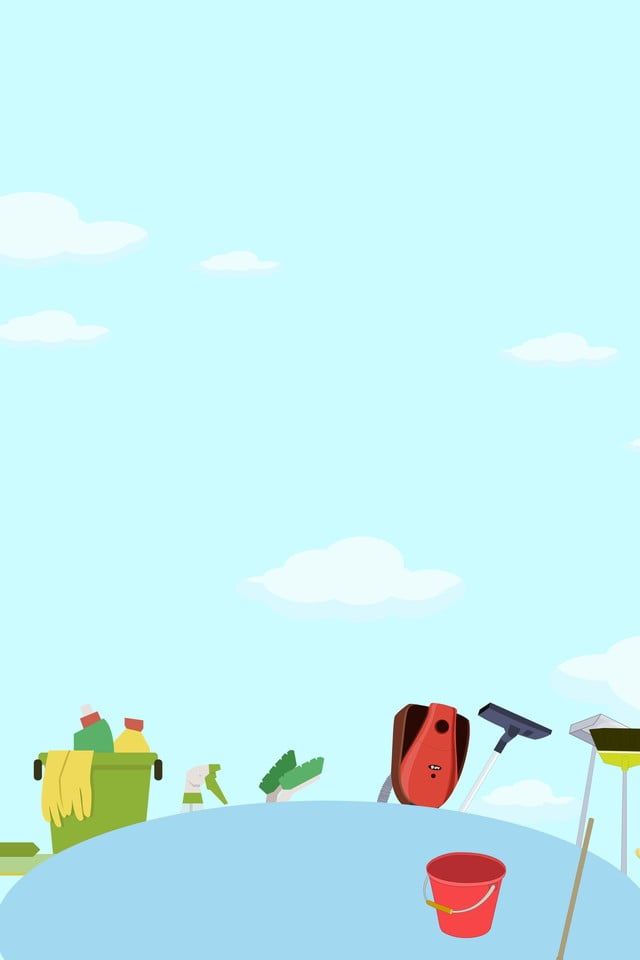 Blue Minimalist Creative Housekeeping Labor Flat Background Material Wallpaper Image For Free Download – Pngtree