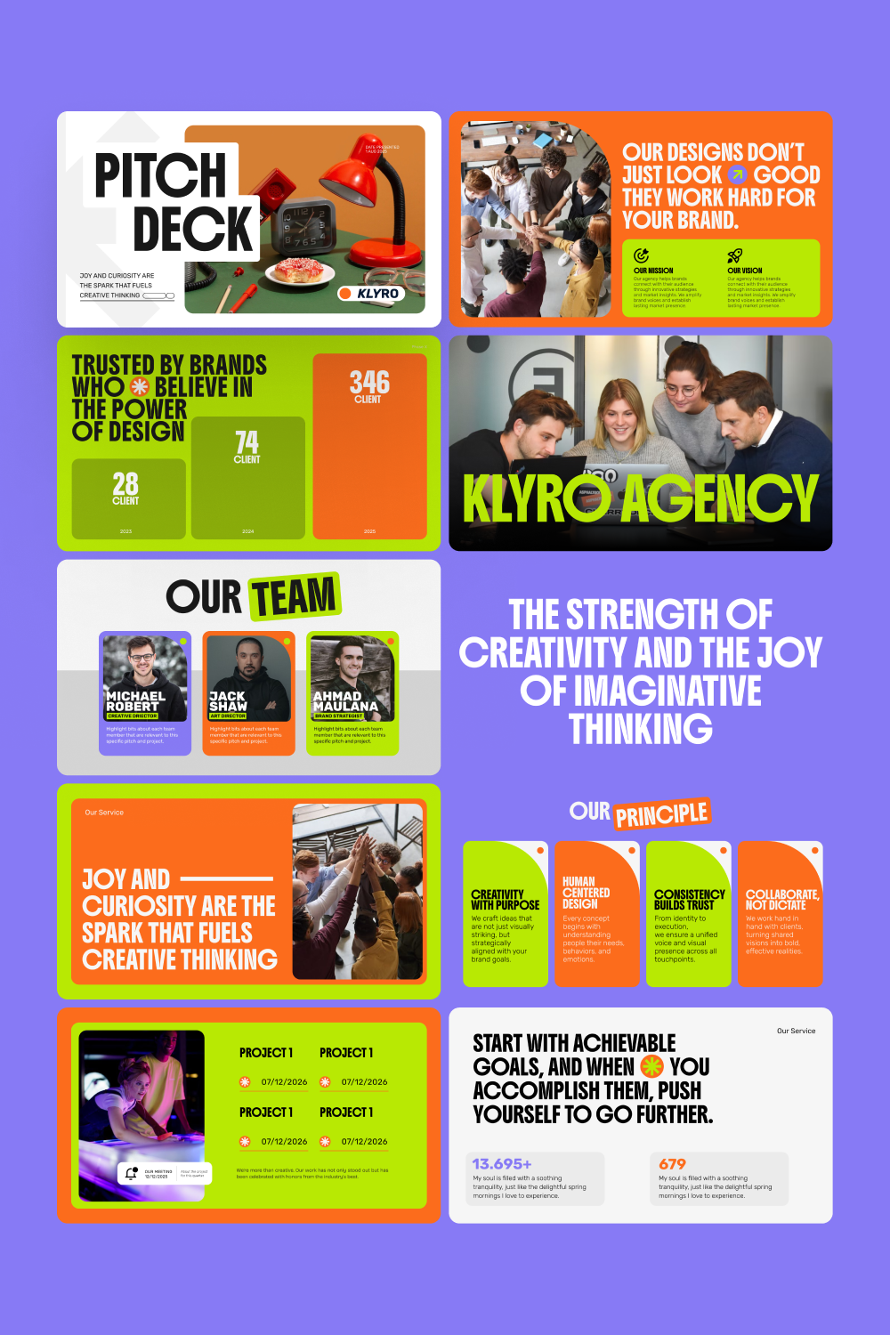 Pitch Deck Creative Agency for Klyro