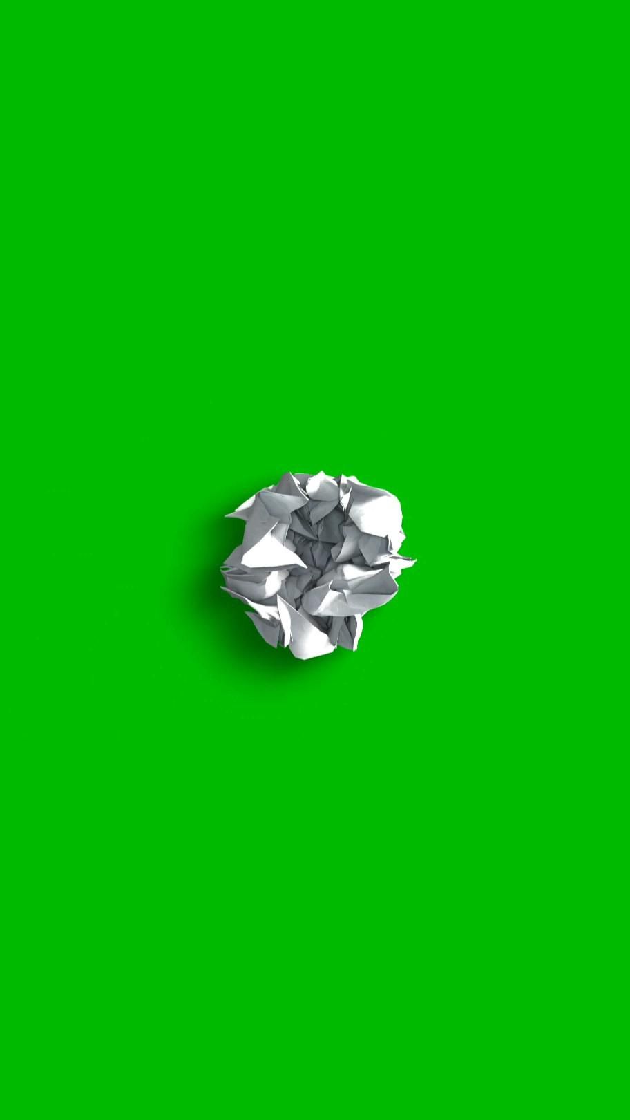 Paper Transition 3d green screen • no copyright ©️