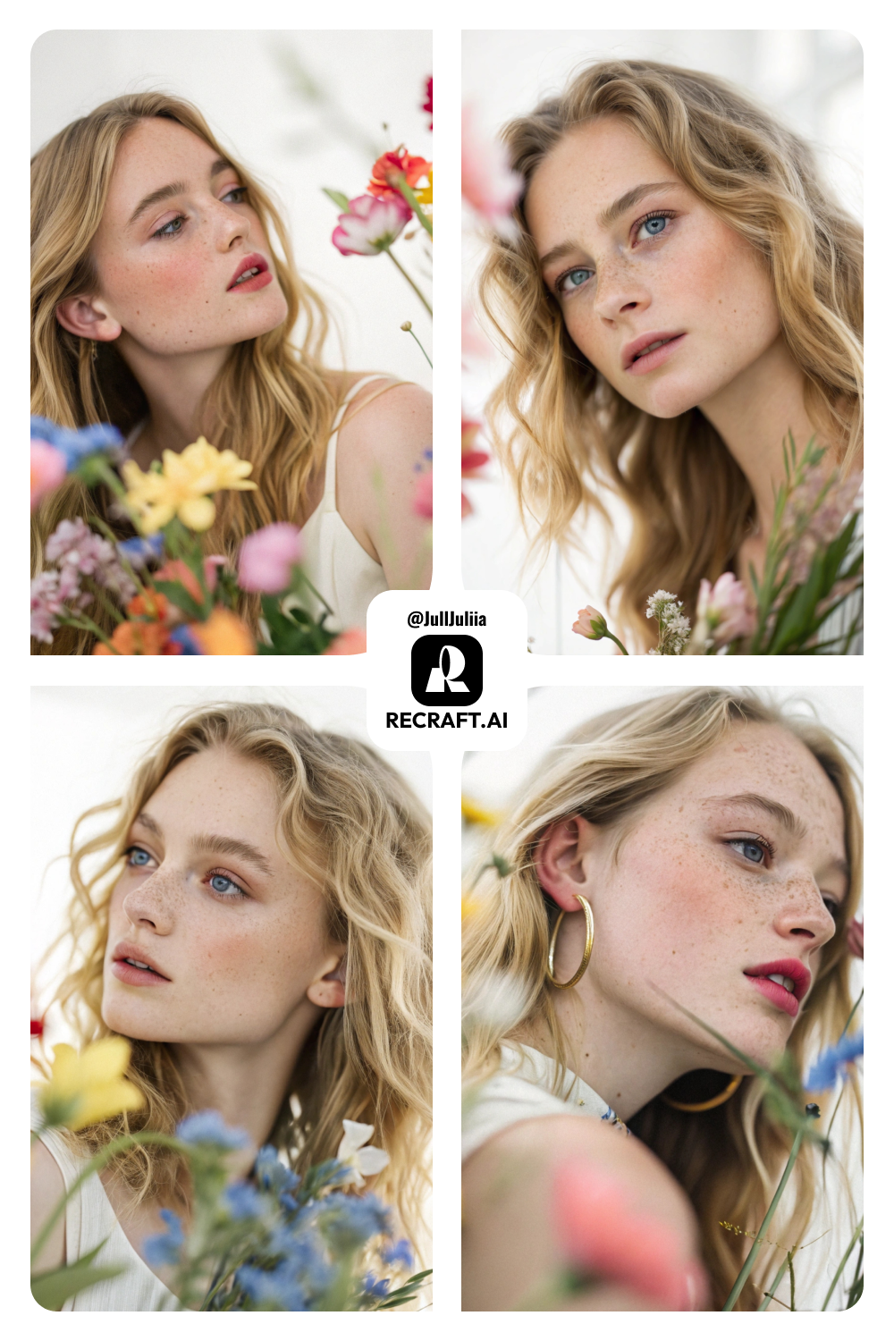 Dreamy, soft-focus portrait.