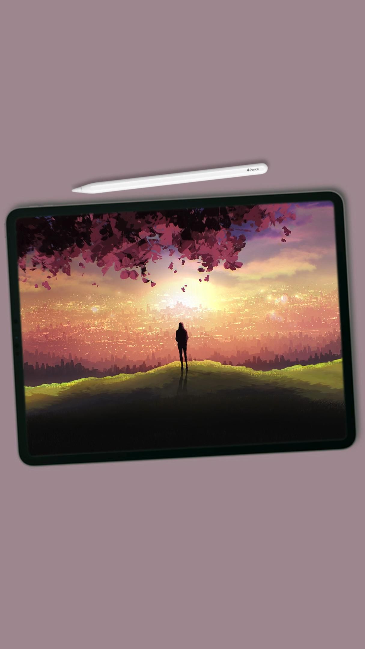 Landscape drawing in Procreate