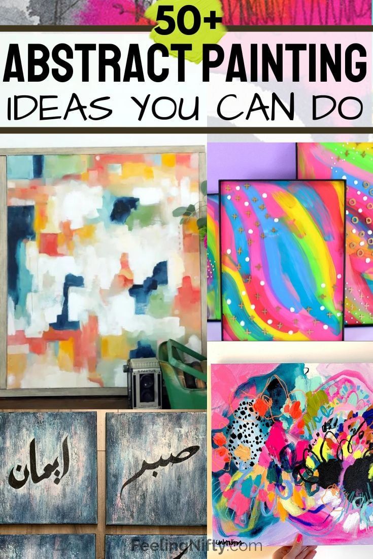 50+ Abstract Painting Ideas for Beginners: Creative DIY Techniques