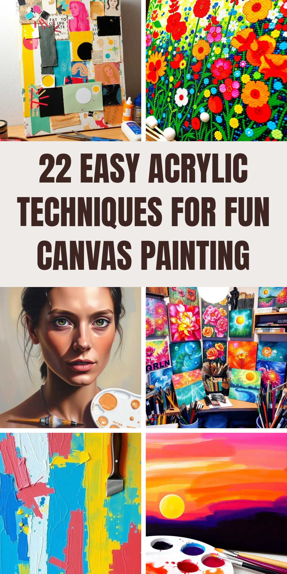 22 Easy Acrylic Techniques for Fun Canvas Painting