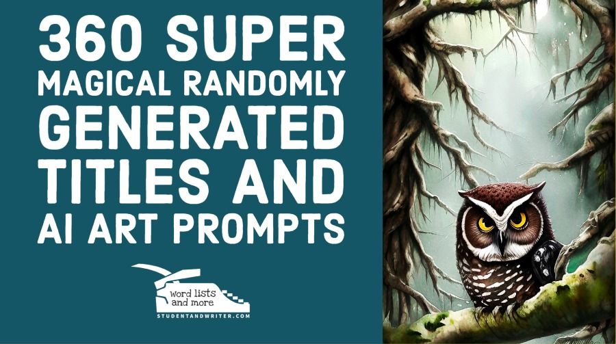 360 Super Magical Randomly Generated Titles and AI Art Prompts