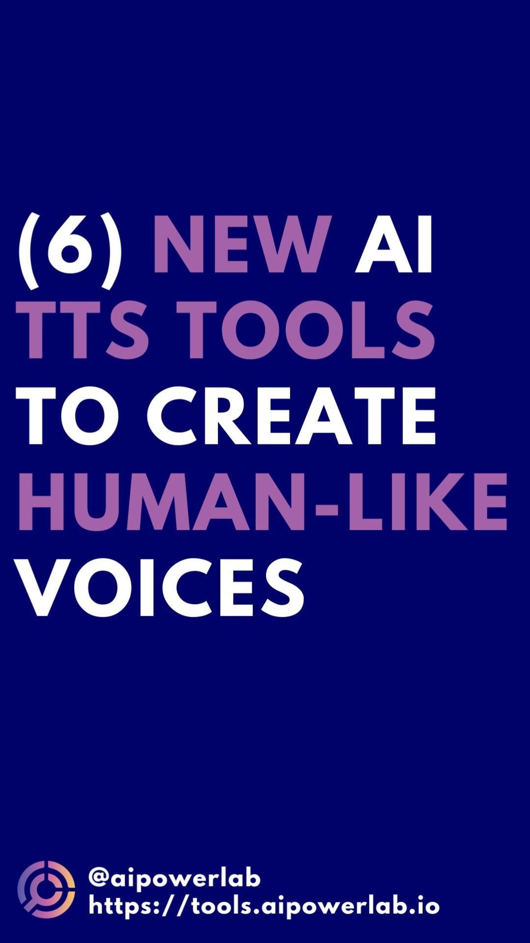AI Power Lab Text-to-speech (TTS) Tools Database