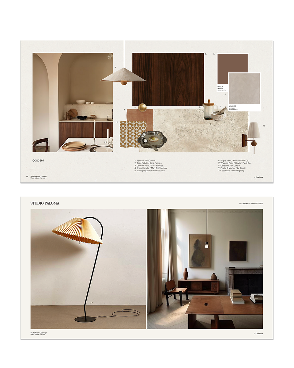 Interior Design Concept and Mood Board Template