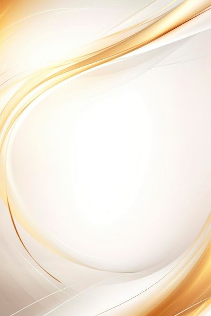 Fond blanc vague d’or avec espace de copie | Image Premium générée à base d’IA