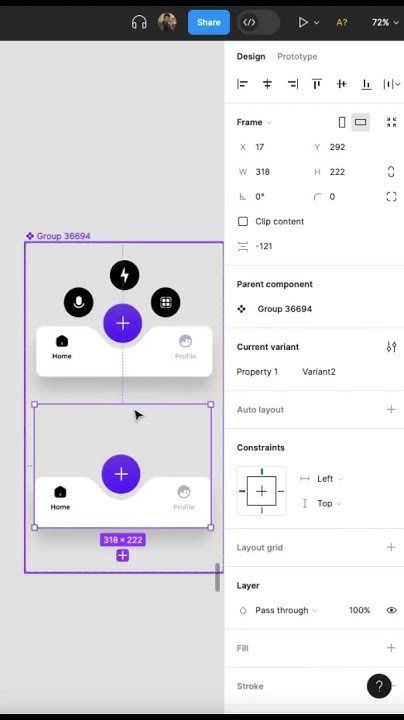 Navbar Smart animate in figma | Animation Trick In #figma  #shorts #tricks
