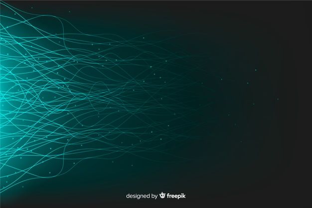 Bright technology particles background | Free Vector