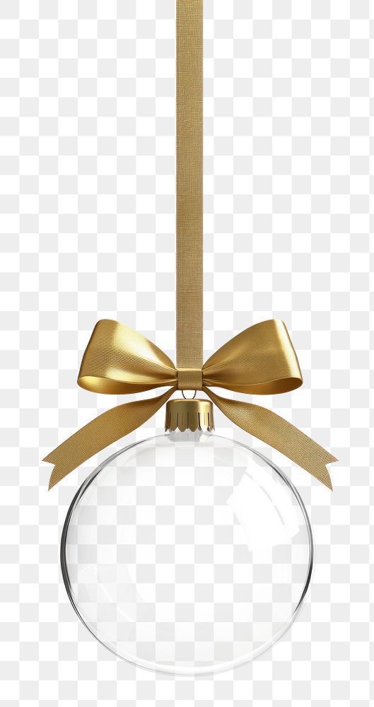 Download free png of PNG Glass Hanging Sphere transparent christmas golden. about christmas, glass