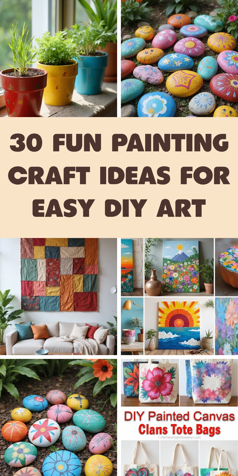 30 Fun Painting Craft Ideas For Easy DIY Art