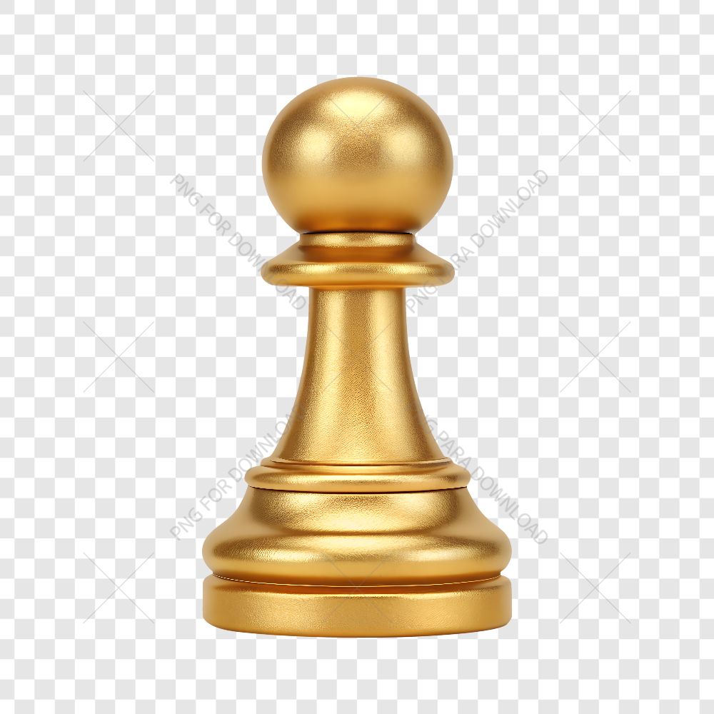 golden icon of a chess pawn piece