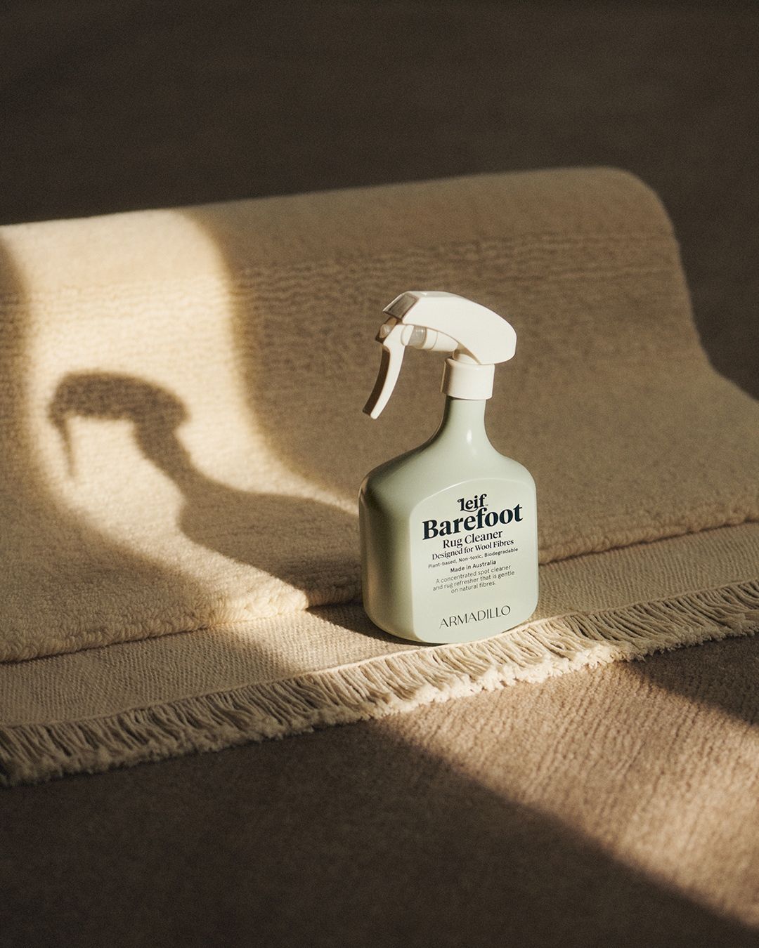 Barefoot Rug Cleaner by Armadillo x Leif | Non-toxic Spot remover for wool rugs