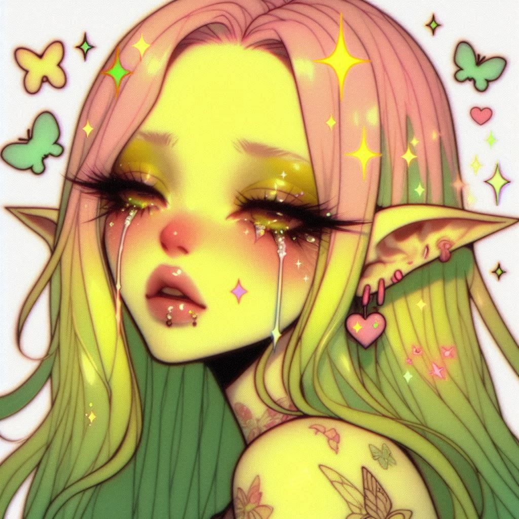 *ੈ✩‧₊˚.𖥔 ݁ ˖.ᐟ˚ ༘♡ ⋆｡˚ yellow girl, art, AI