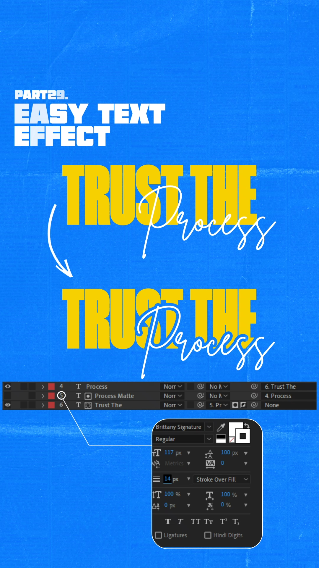 Easy text effect In After Effects | Motion Design | Motion Graphics | Animation | Text effect