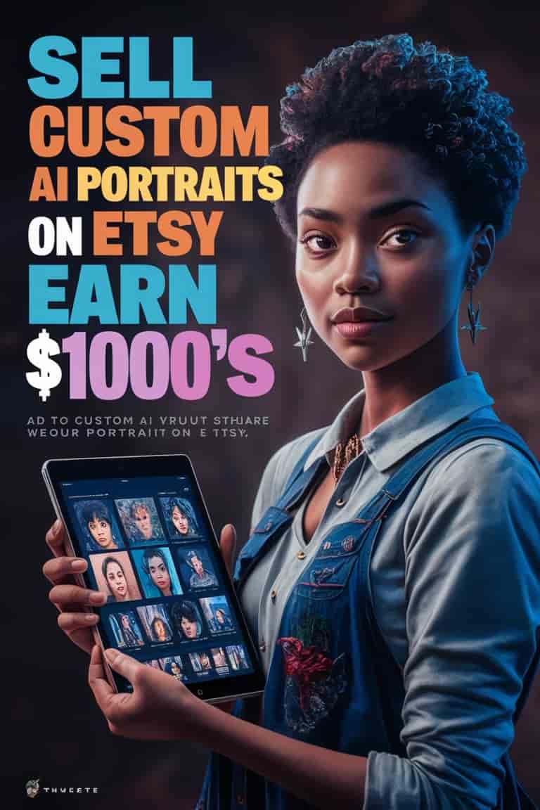 🖌️ Sell Custom AI Portraits on Etsy and Earn Thousands! 💵