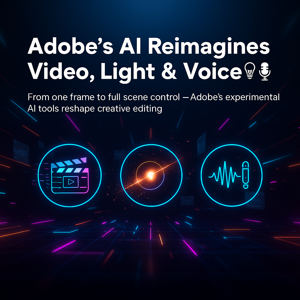 Adobe’s New AI Reimagines Video, Light & Voice | Adobe MAX 2025 Innovations