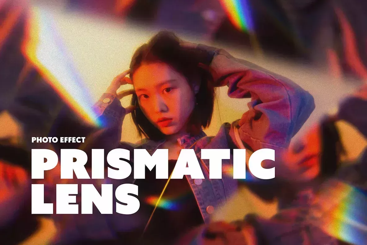 brush photoshop texture | Prismatic Lens Photo Effect